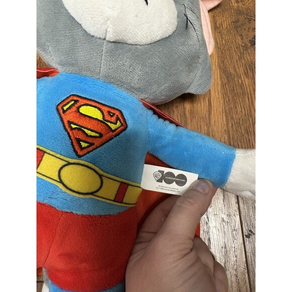 Tom and Jerry WB 100th Anniversary Superman Tom Plush Doll Stuffed Animal Toy - Picture 4 of 4